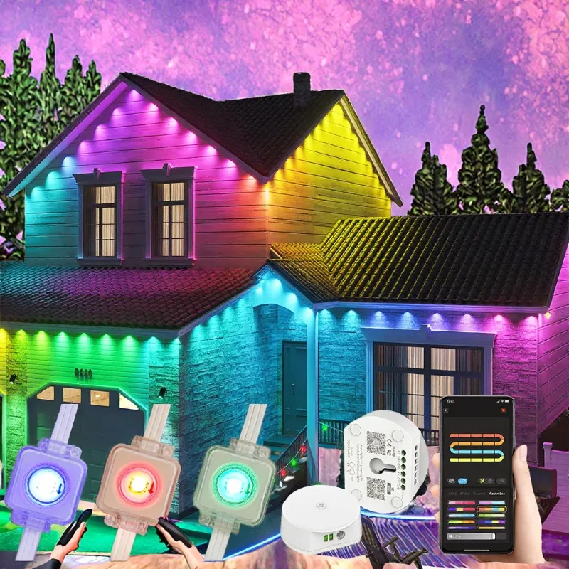 IP68 waterproof 24v LED pixel tube light outdoor Christmas string  landscape