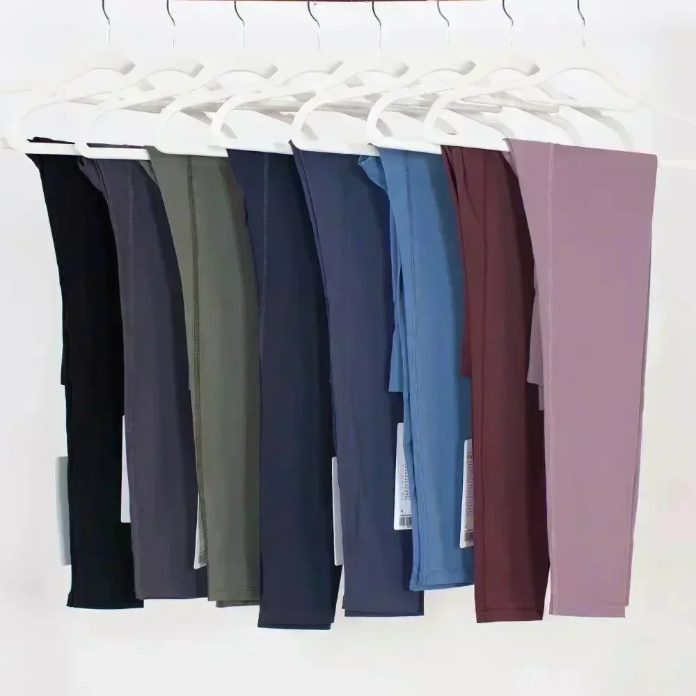 Лимонные женские спортивные штаны для йоги с высокой талией для фитнеса, эластичные брюки с контролем живота, устойчивые к приседаниям, спортивные штаны, бесшовные леггинсы для спортзала