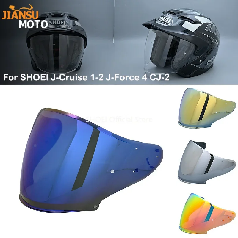 

Helmet Visor for SHOEI J-Cruise 1-2 J-Force 4 CJ-2 Motorcycle Helmet Lens Viseria Capacete Moto Brim Set Motorcycle Accessories