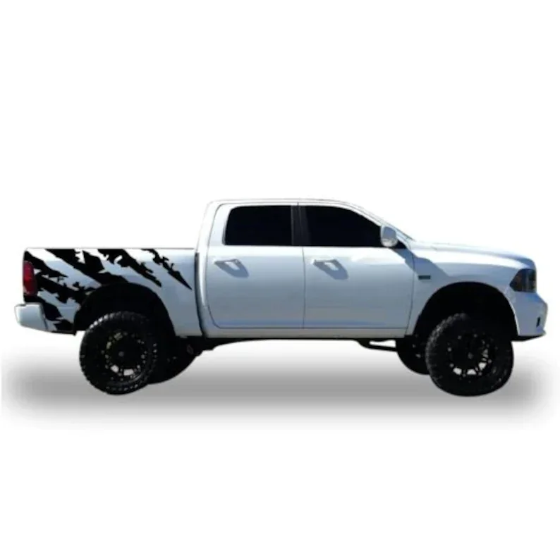 2PCS2 Pcs Bed Kit Decal Graphic Vinyl For Dodge Ram 2009 Present