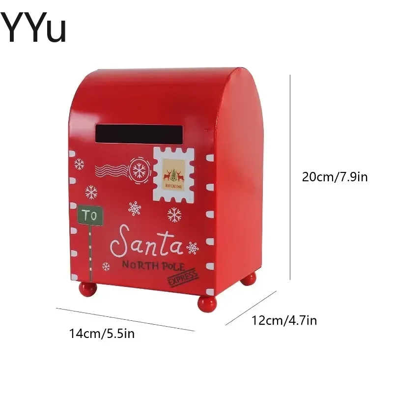 custom for Christmas Wooden Mailbox House Santa Express Holiday Front Door Decor Farmhouse Yard Party Outdoor Xmas Decoration