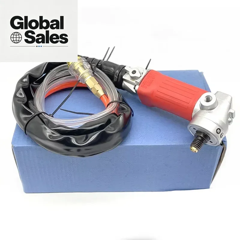 Pneumatic Angle Polishing Machine Rear Rxhaust ELA-5801 Air Wet Water Polisher Operated Tools for Marble Granite Stone