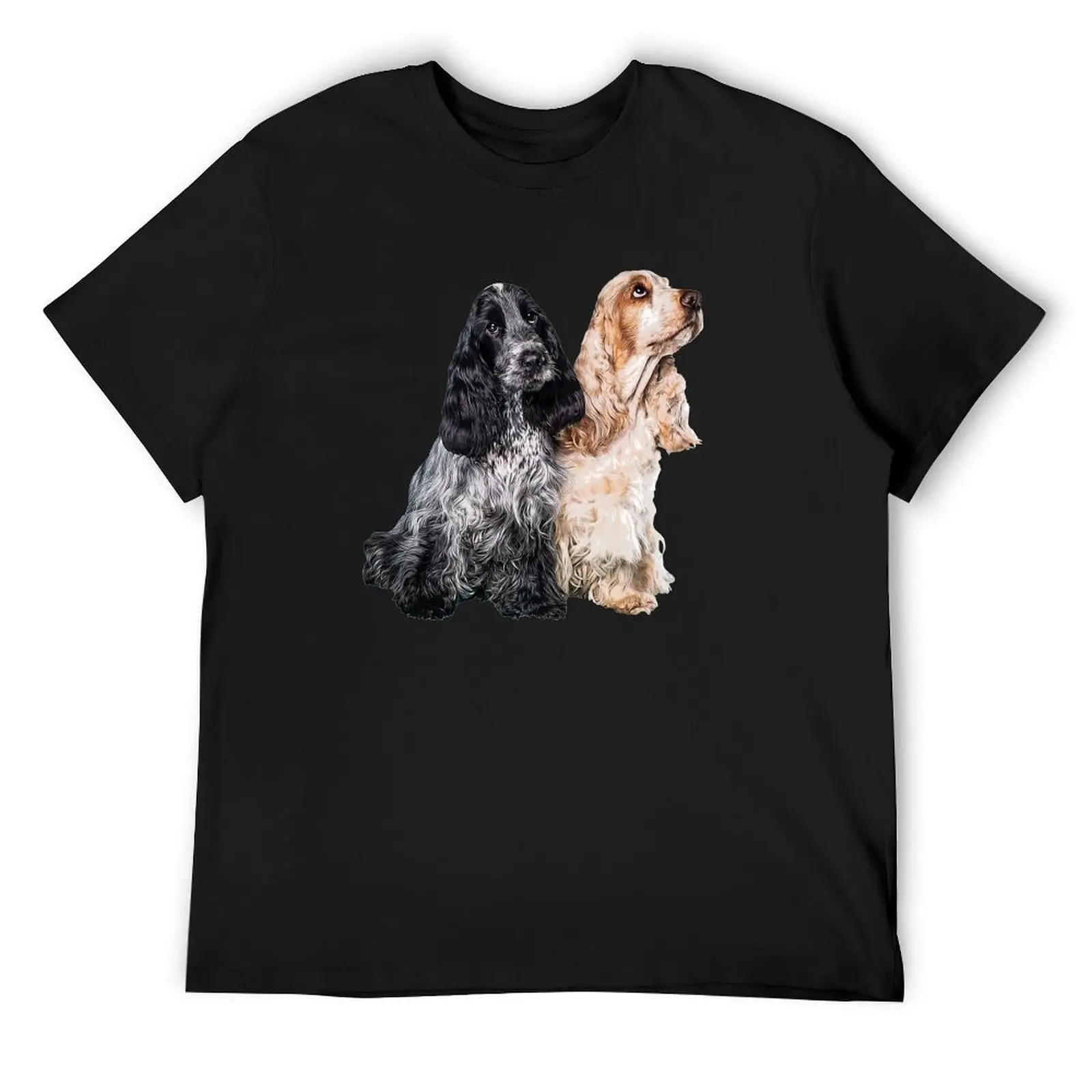 Cocker Spaniel Blue Roan Orange Roan Cute Puppy Dogs T-Shirt anime figures oversized t shirt oversized tees mens t shirts pack