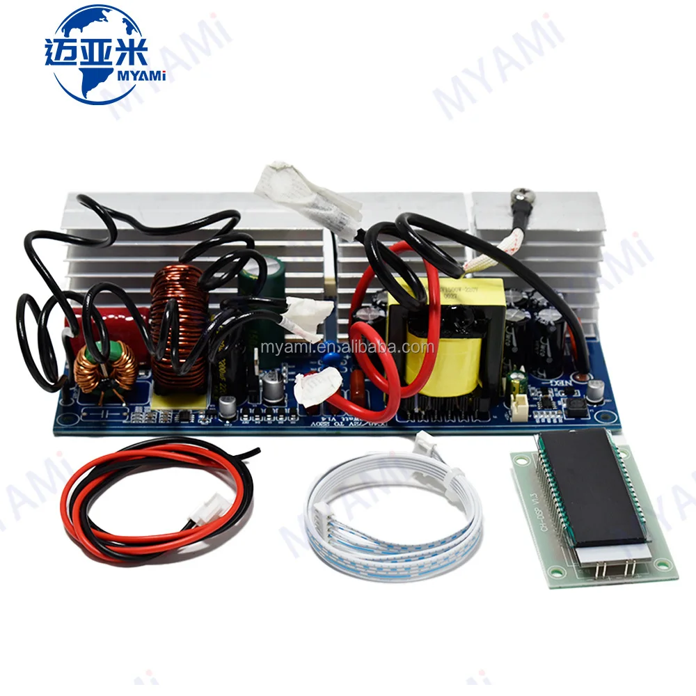 Myami 1000w Pure Sine Wave 12v/24v/48v Ac 220v/110v Power Inverter Board 1kw 2kw Converter Booster Lcd Display Single
