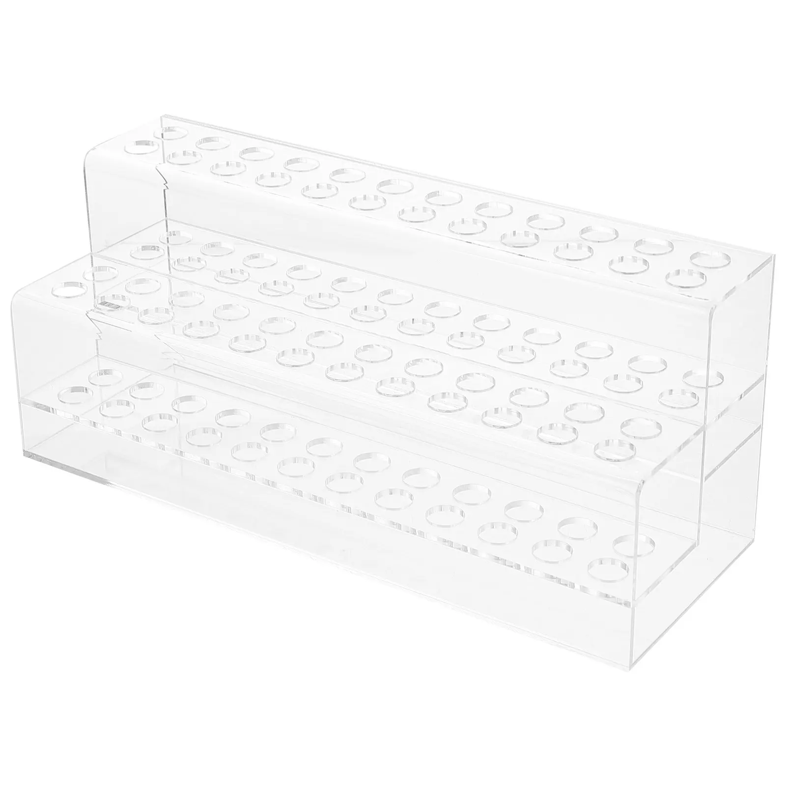 Multi Slot Acrylic Pen Stand for Makeup Brushes Eyeliner Lip Liner Pencils Tools Vertical Display Storage Organizer