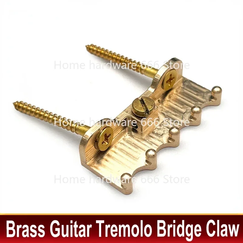 CNC Precision Engineered Ultra Heavy Duty Full Brass 49.5x19mm Electric Guitar Tremolo Claw for ST/FR Tremolo Bridge System Orig