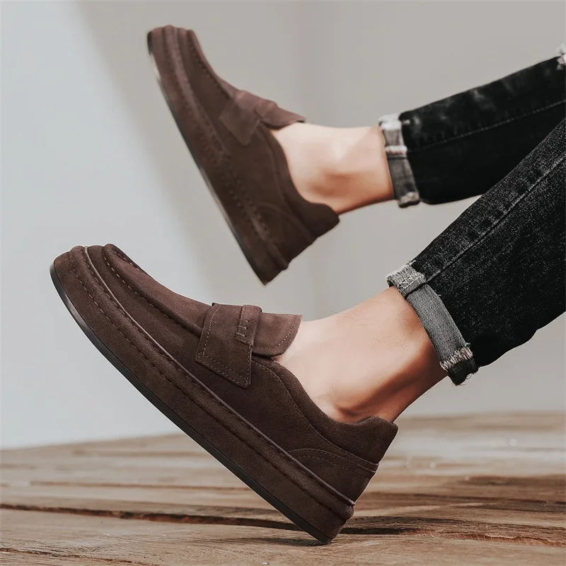 Men's casual shoes, fashionable business loafers, men's formal shoes, designer soft leather shoes, lightweight driving shoes