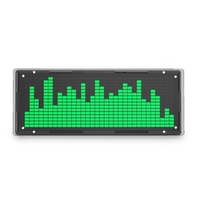 LED Music Spectrum Display DIY Kit 16X32 Rhythm Light Clock 8 Kinds Spectrum Mode SMD Soldering Display Light, Green