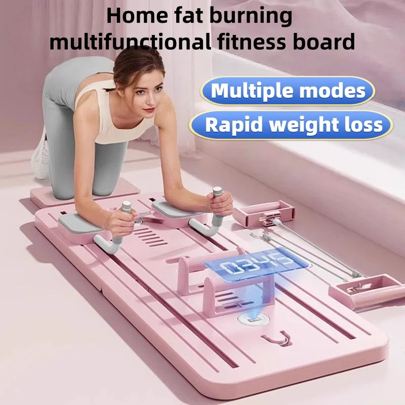 Plancha de ejercicio físico multifuncional para el hogar, soporte para músculos abdominales, rueda de fitness, culturismo, deportes y entretenimiento