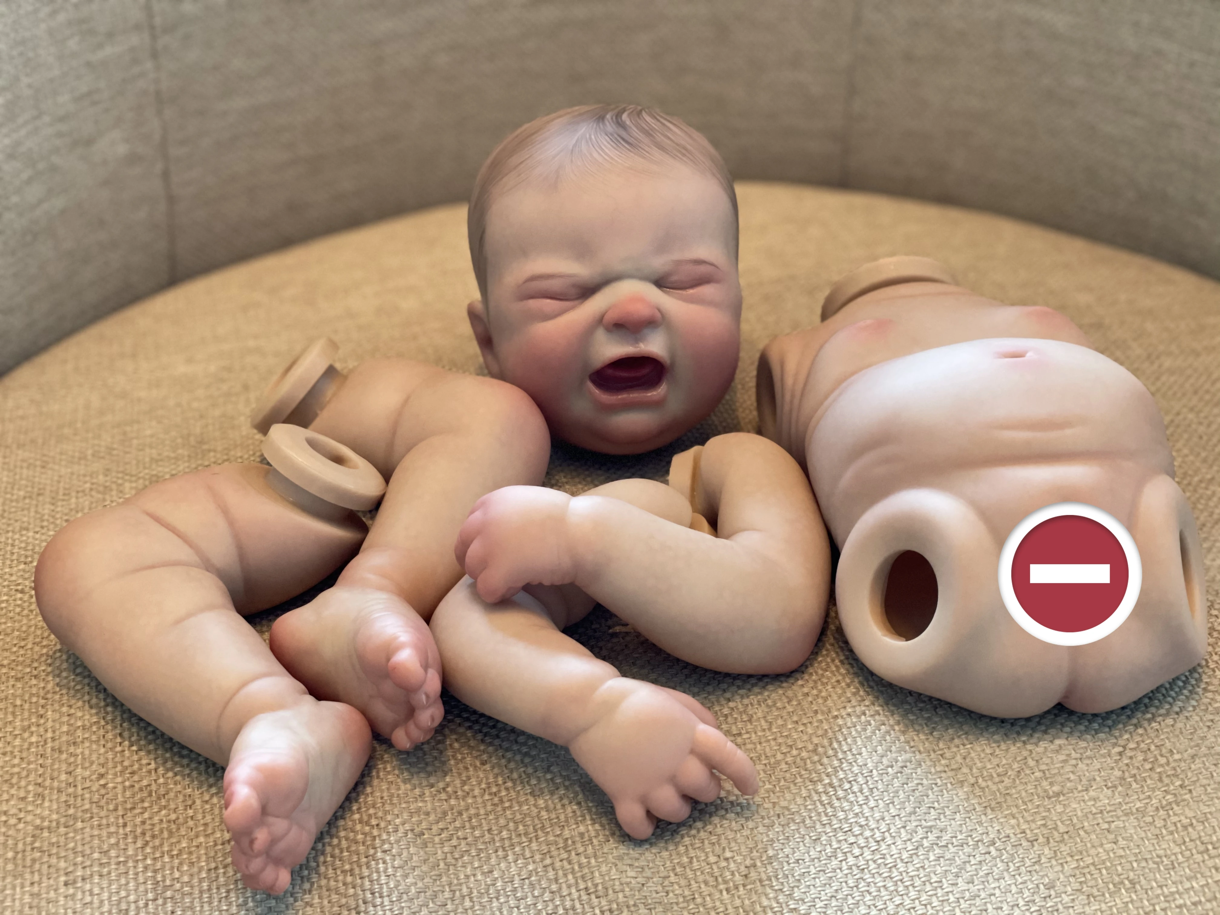 50 CM MARIA Ragazza/Bambino Con Pancia In Vinile Bebe Bambole Reborn Dipinte Neonato Kit di Bambole Per Il Regalo Del Capretto Muñecas Reborn