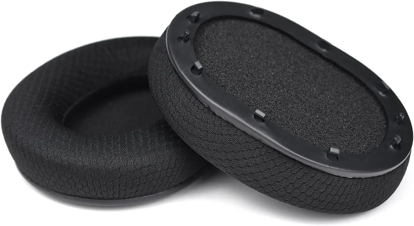 Blackshark V2 Ear Pads Cushion, Replacement Fabric Earpads for Razer Blackshark V2 PRO and USB Wired and Wireless Gaming Headse