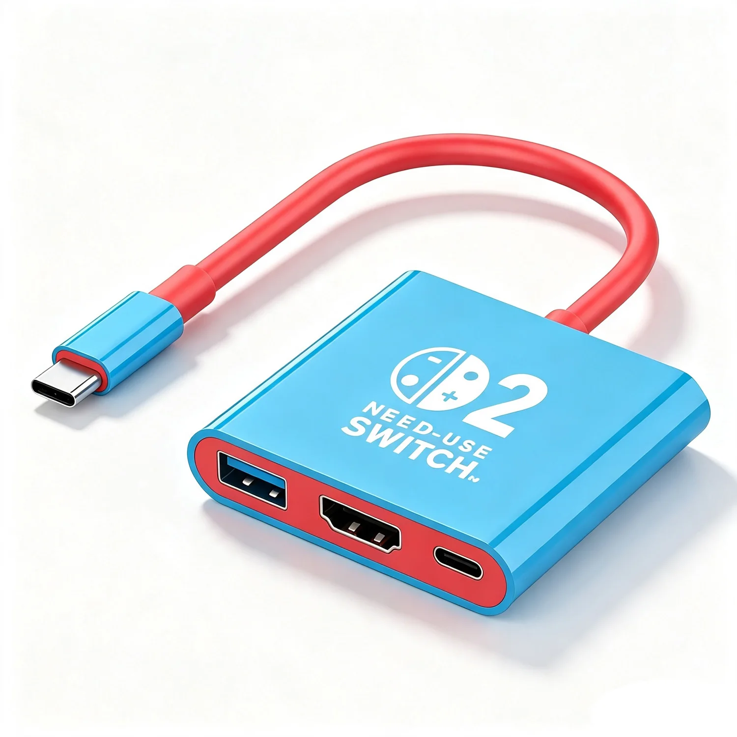 Portable Docking Station For Nintendo Switch 2 4K@60Hz Type‑C Hub Adapter HDMI USB‑A 3.0 PD 100W Pass‑Through Charging TV Dock