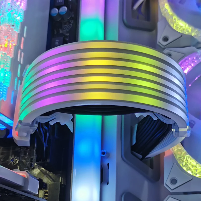 COl'hyMOON-Lampe de montage flexible AOSOR AL200, 5V ARGB Aura, lumière LED flexible, annulation pliable, multifonctionnel, bricolage pour étui