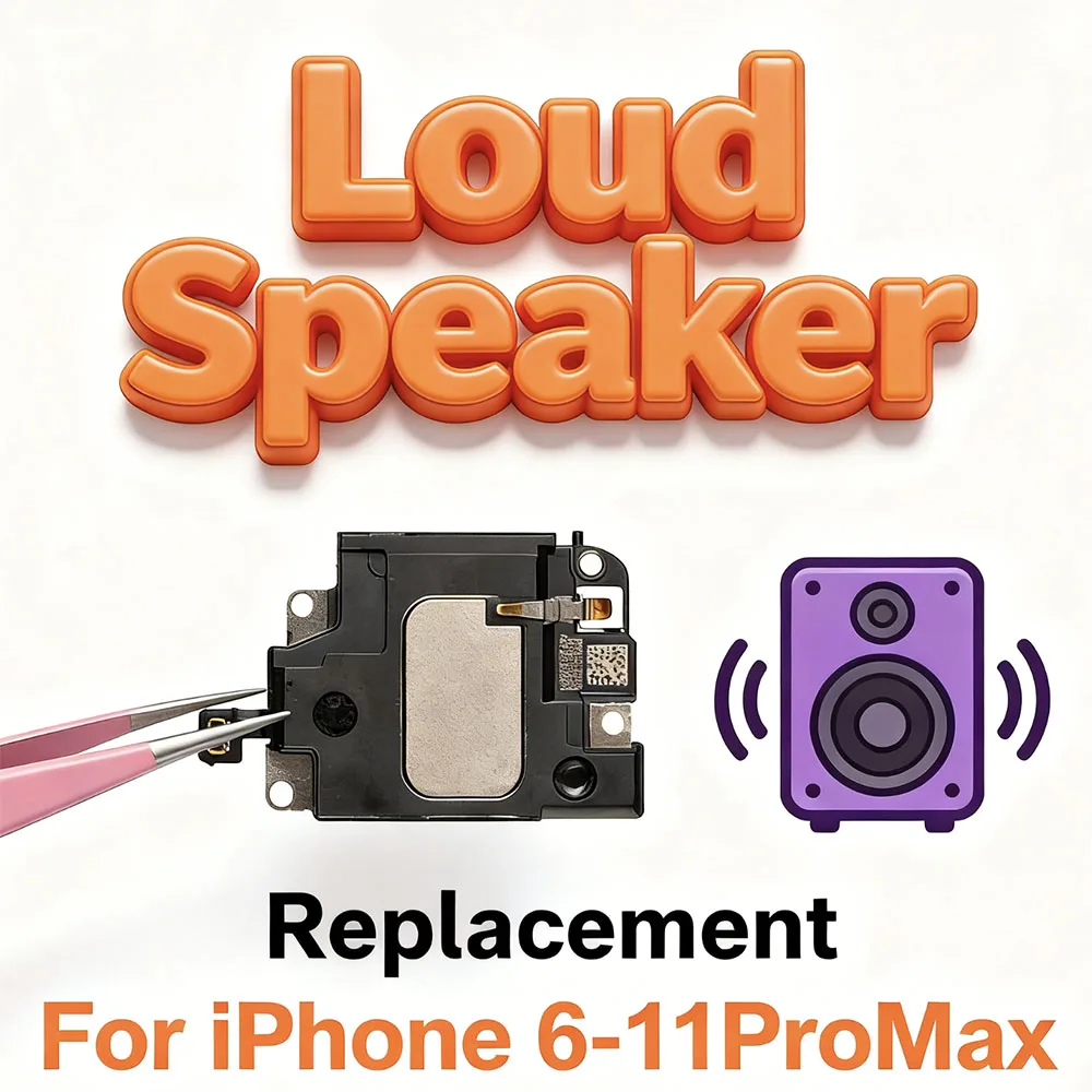 Bottom Loud Speaker For iPhone 6 6S 7 8 Plus X XR XS 11 Pro Max Sound Buzzer Ringer Loud Speaker Flex Cable Replacement Parts