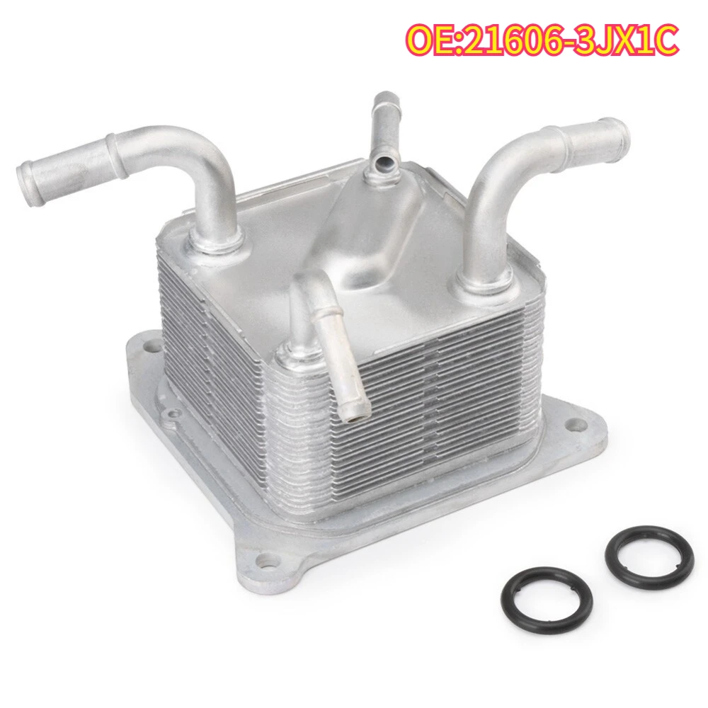 

High quality New For 21606-3JX1C Engine CVT Transmission Oil Cooler Silver Metal Nissan Versa 2012-2019