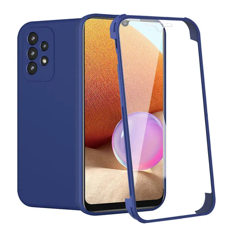 For Samsung Galaxy A51 A52 A52S A53 A71 A72 A73 A82 Phone Case, 360 Ultra Thin TPU Double Sided Soft Silicone Cover