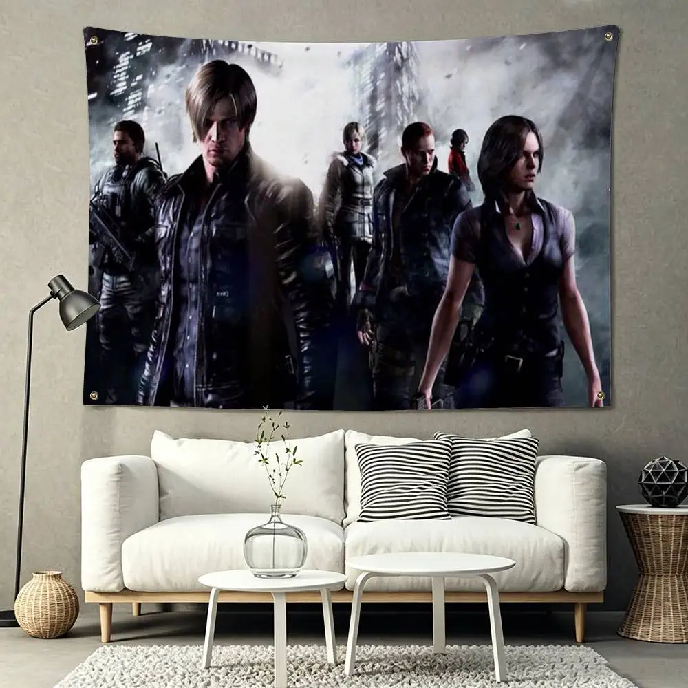 Resident Evil Game ada wong Flag Suitable For Party Club Outdoor Interior Wall Decoration Banner Fans Gift 5