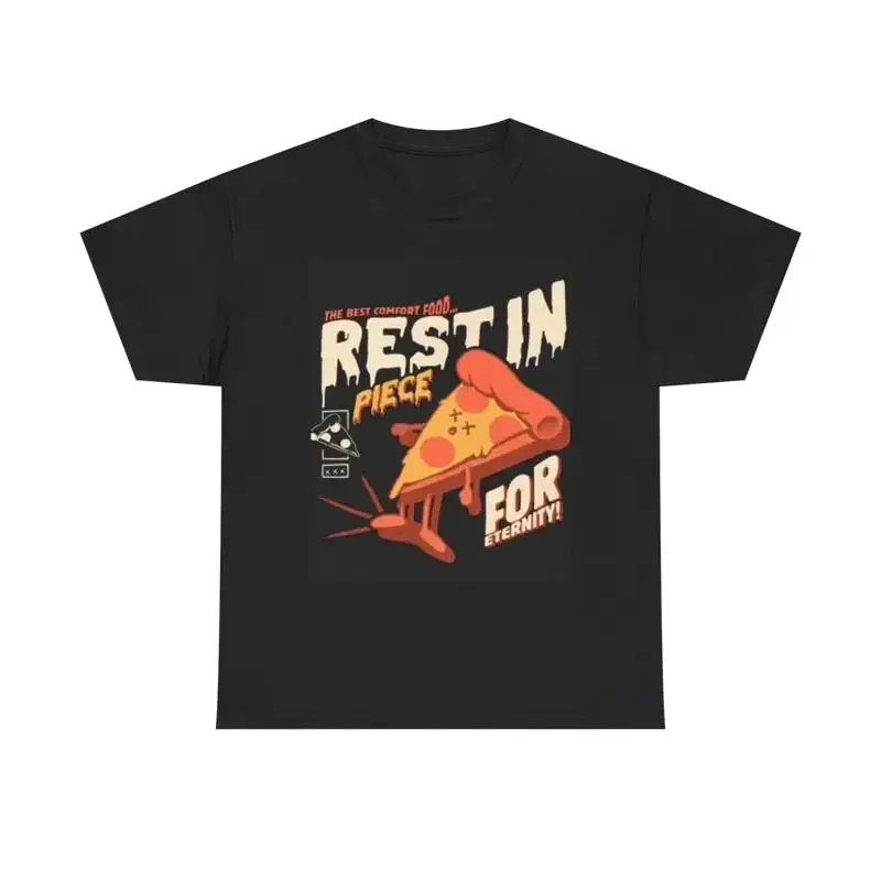 Rest In Pizza T Shirt Funny New York Heavy Cotton
