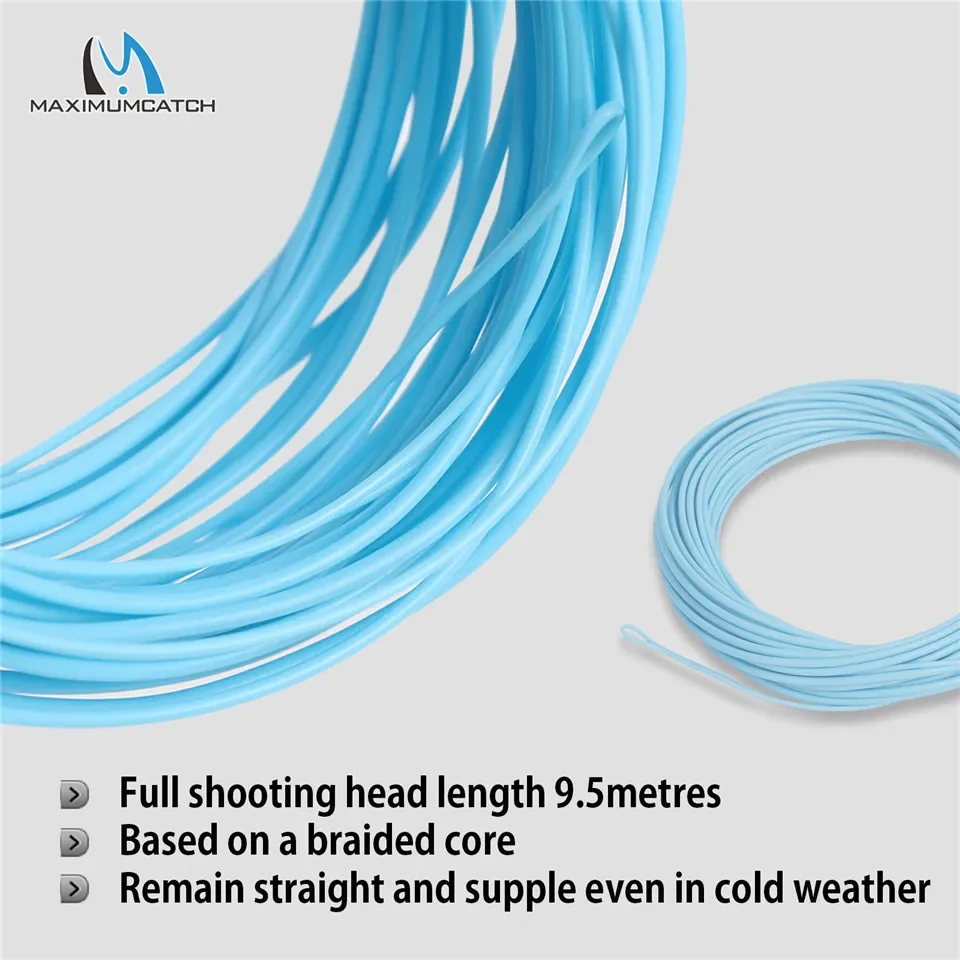 MAXIMUMCATCH Sedal Spey cabeza de tiro, bucles soldados para pesca - imagen 2