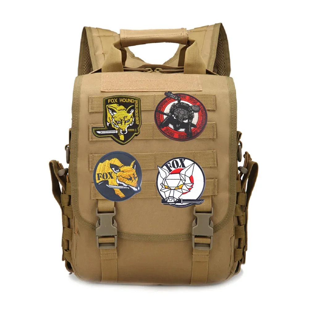 Outdoor Tactical Metal Gear Morale Pack Accessorize FOX Stealth Badge Embroidered MILITAIRES Army Without Borders Backpack Patch