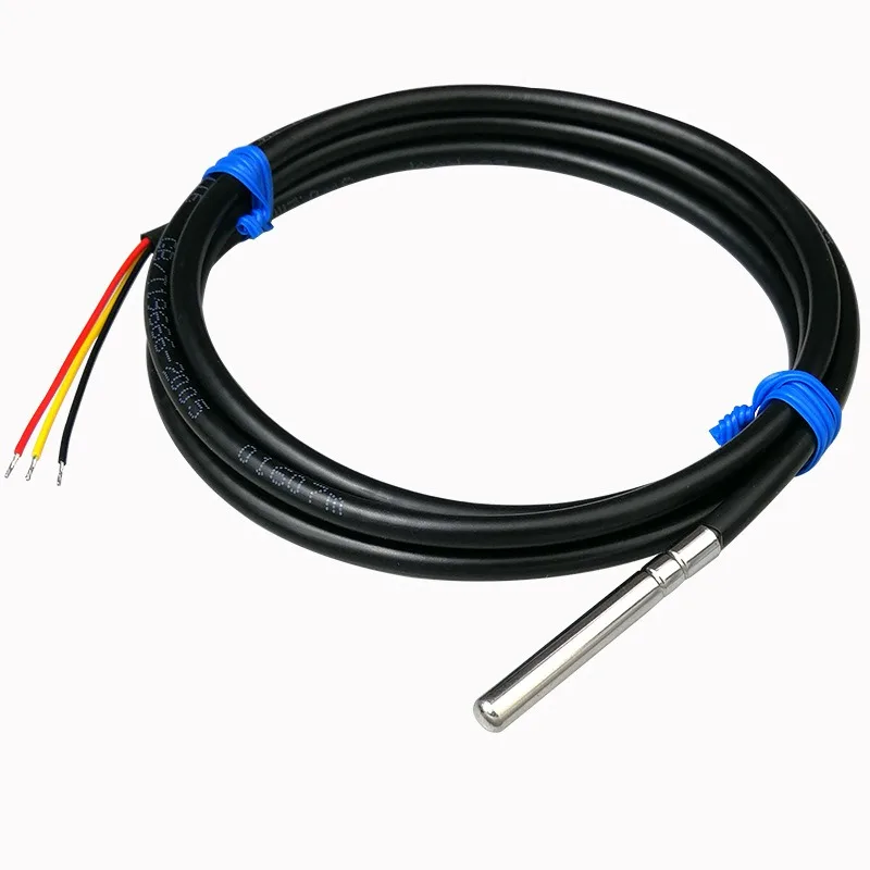 DS18B20 Digital Temperature Sensor Roller Encapsulated Waterproof and Oil-proof Temperature Probe