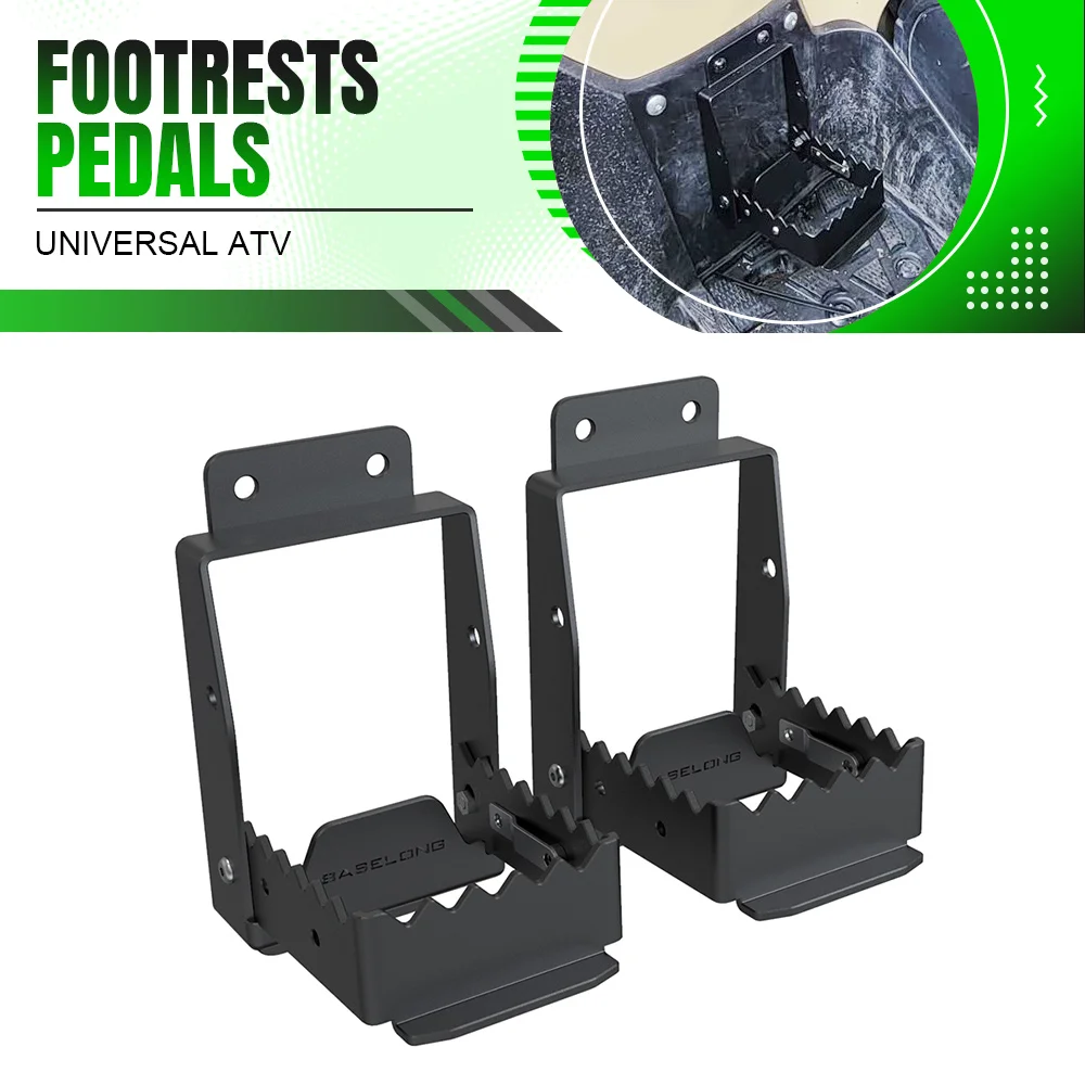 

FOR Polaris Sportsman For Linhai For CFMOTO Kodiak Rear Set Foot Pegs Motorcycle Accessories Universal ATV Stainless Steel
