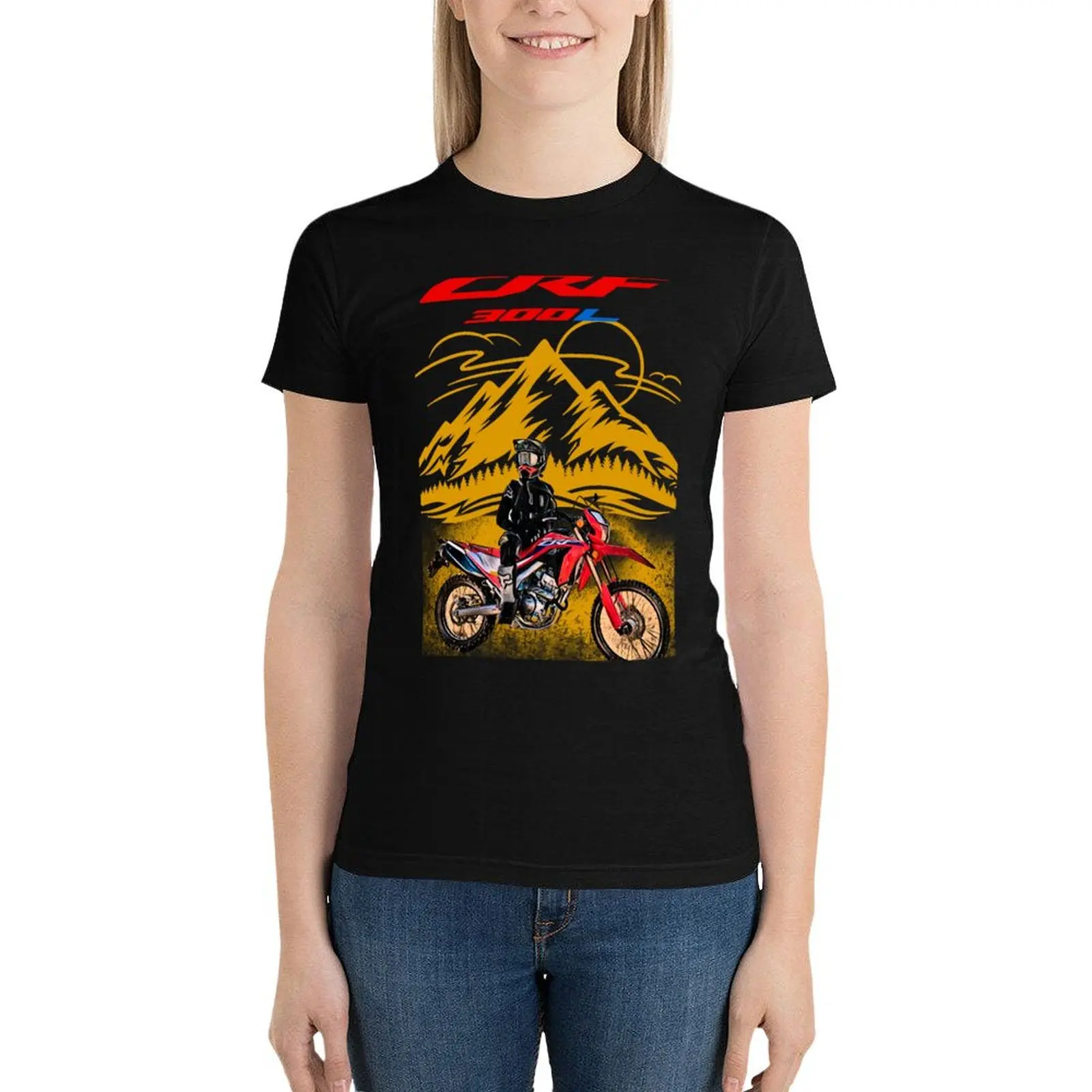 CRF 300 L Mountains T-Shirt graphics vintage clothes Women's tops