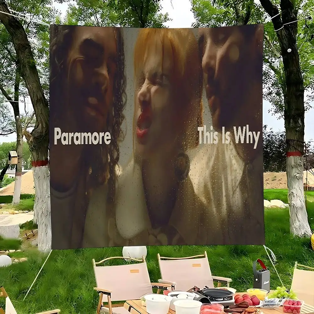 Paramore Band Large Size Flags Printing Patterns Interesting Birthday Party Decorations Banner