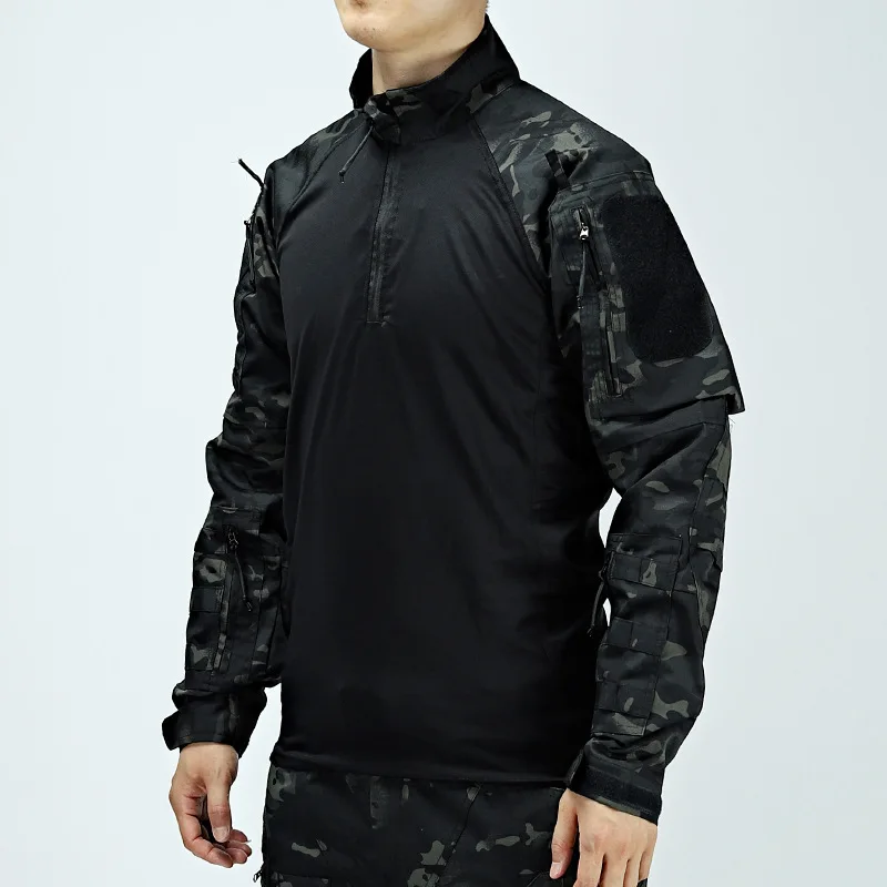 New Tactical Frog Suit Camouflage Men's Outdoor Training Wear Resistant Breathable Long Sleeve Top Combat Uniform CP Camo