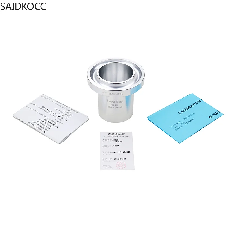 SAIDKOCC Paint Viscosity Cup FORD Flow Dip Cups ASTM D1200 D333 D356 viscometer for low viscosity liquids