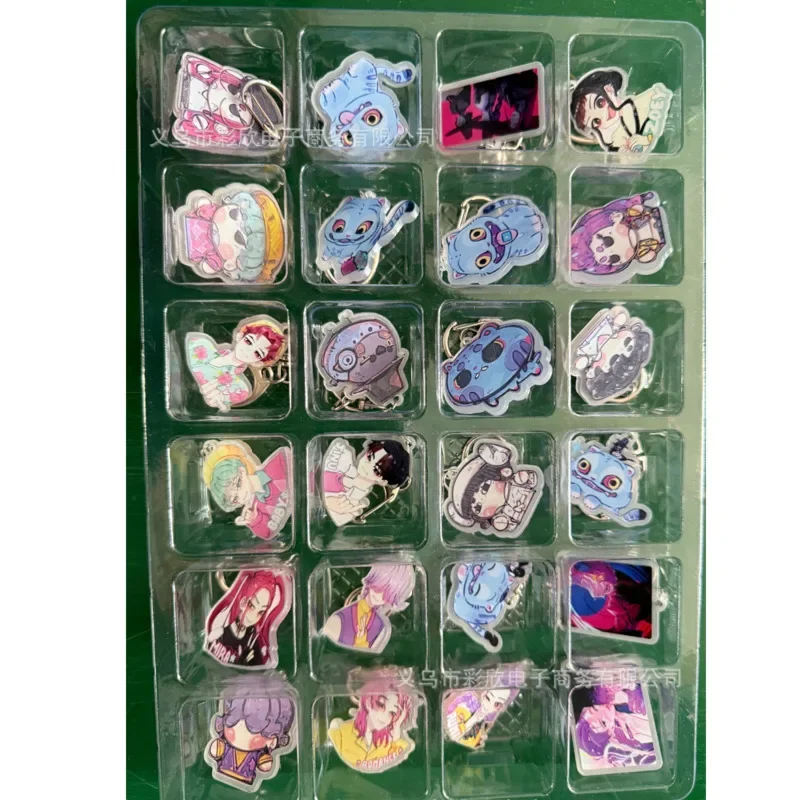 

hot KPOP Demon Hunters Advent Calendars Funny Christmas Countdown Calendar Box Acrylic Keychain Pendants For Halloween Gifts