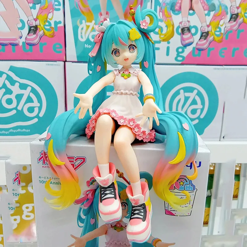 

Orginal Furyu Hatsune Miku 10th Anniversary Serise Action Figure Kawaii Limited Edition Pvc Garage Kit Desktop Ornament For Fans