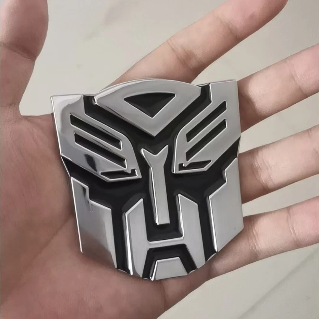 1Pcs  Car 3D Sticker Autobots Transformers Emblem Car Body Rear Badge Emblem Tail Decal Cool Autobots Logo Cars Styling