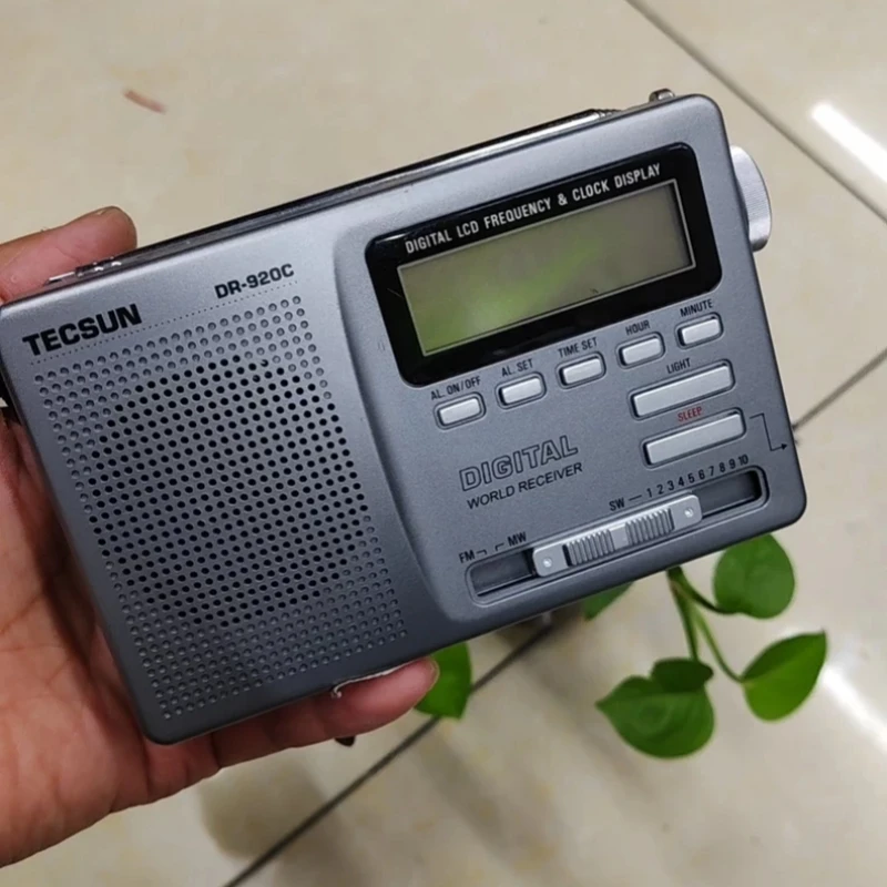 Multiband Portable Radio,FM 76-108/MW/SW Receiver with Digital Display,Clock&Sleep Auto-Off, Dual Power Supply for Home&Travel