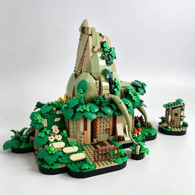 1571PCS Fantasy Forest Swamp Hut Building Blocks Custom Puzzle DIY Creative Tree House Assembly Display Toy Birthday Gift