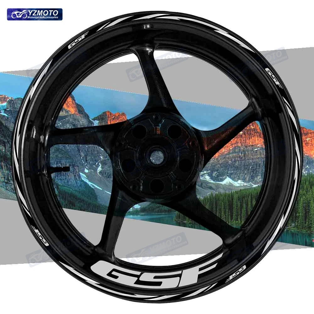 For GSF 250 600 650 1200 1250 Motorcycle 17 Inch Front And Rear Wheel Sticker Tape Decal Decorative Reflective Rim Stickers
