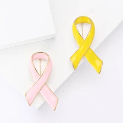 Enamel Colourful Ribbon Bowtie Brooches for Women Unisex Love Care HIV AIDS Pins 2-color Available Office Party Accessories Gift