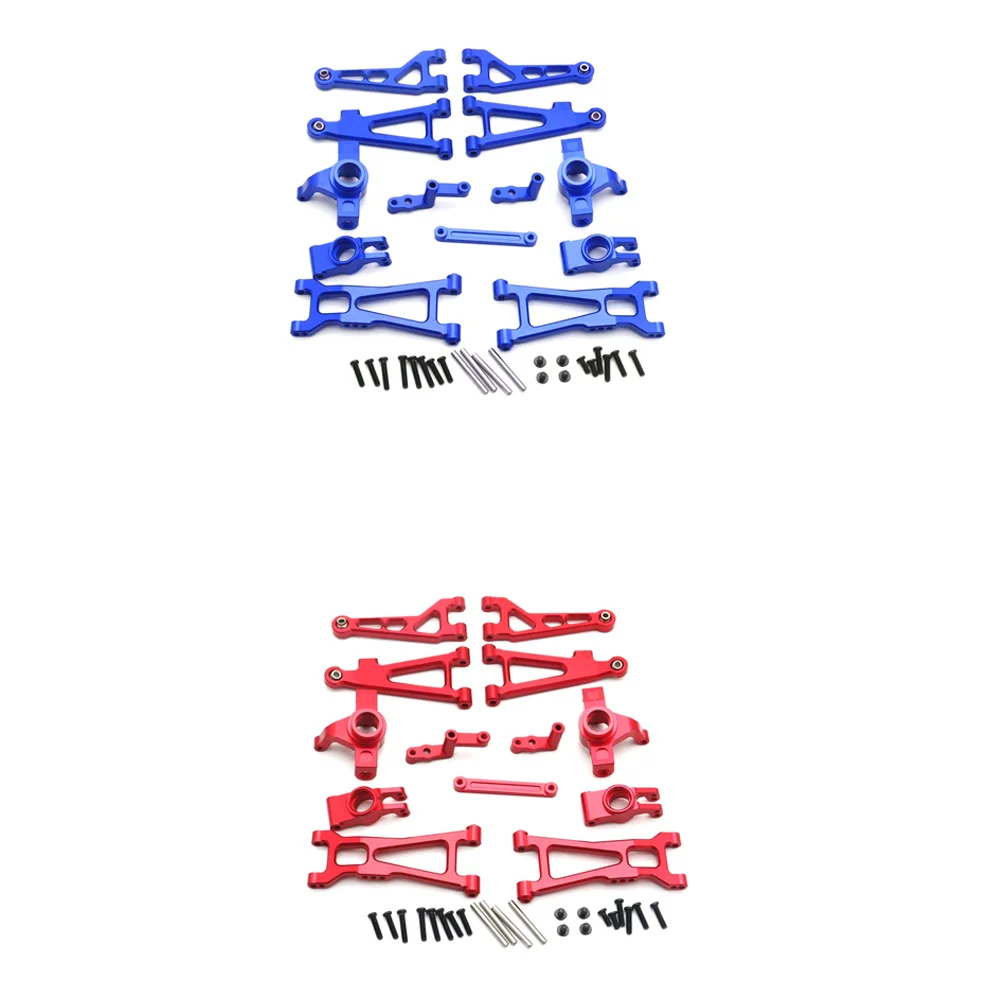 

Комплект металлических обновленных деталей, поворотный рычаг, рулевая чашка для Haiboxing HBX 16889 16890 SG1601 SG1602 1/16, радиоуправляемые автомобильные аксессуары, красный жасмин