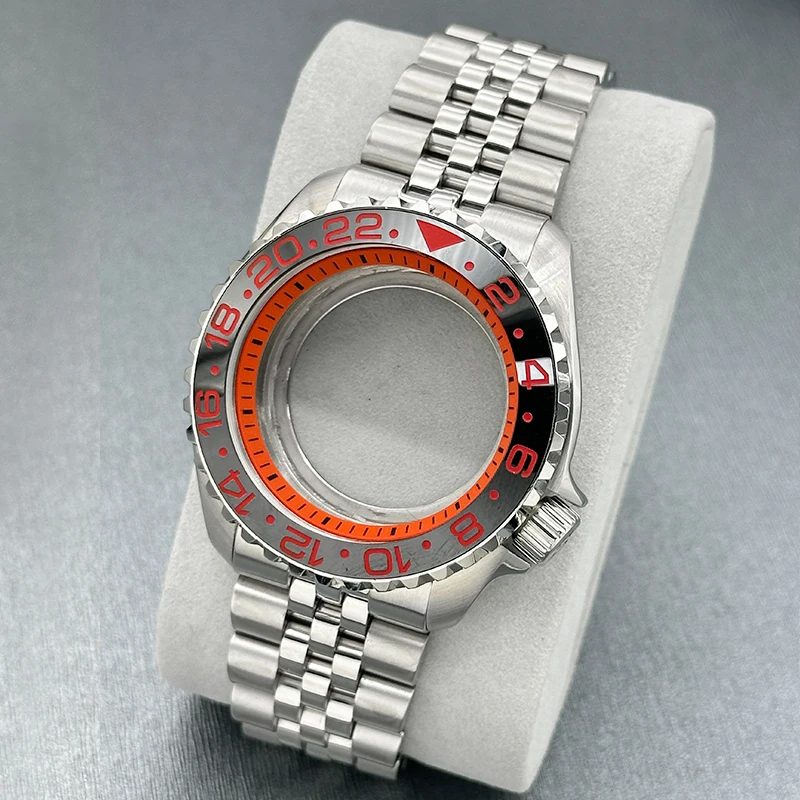 42mm SKX007 Watch Case and Strap Set Featuring Domed Sapphire Crystal SKX NH35 Case Fit 28mm Dial And NH35 NH36 4R 7S Movement