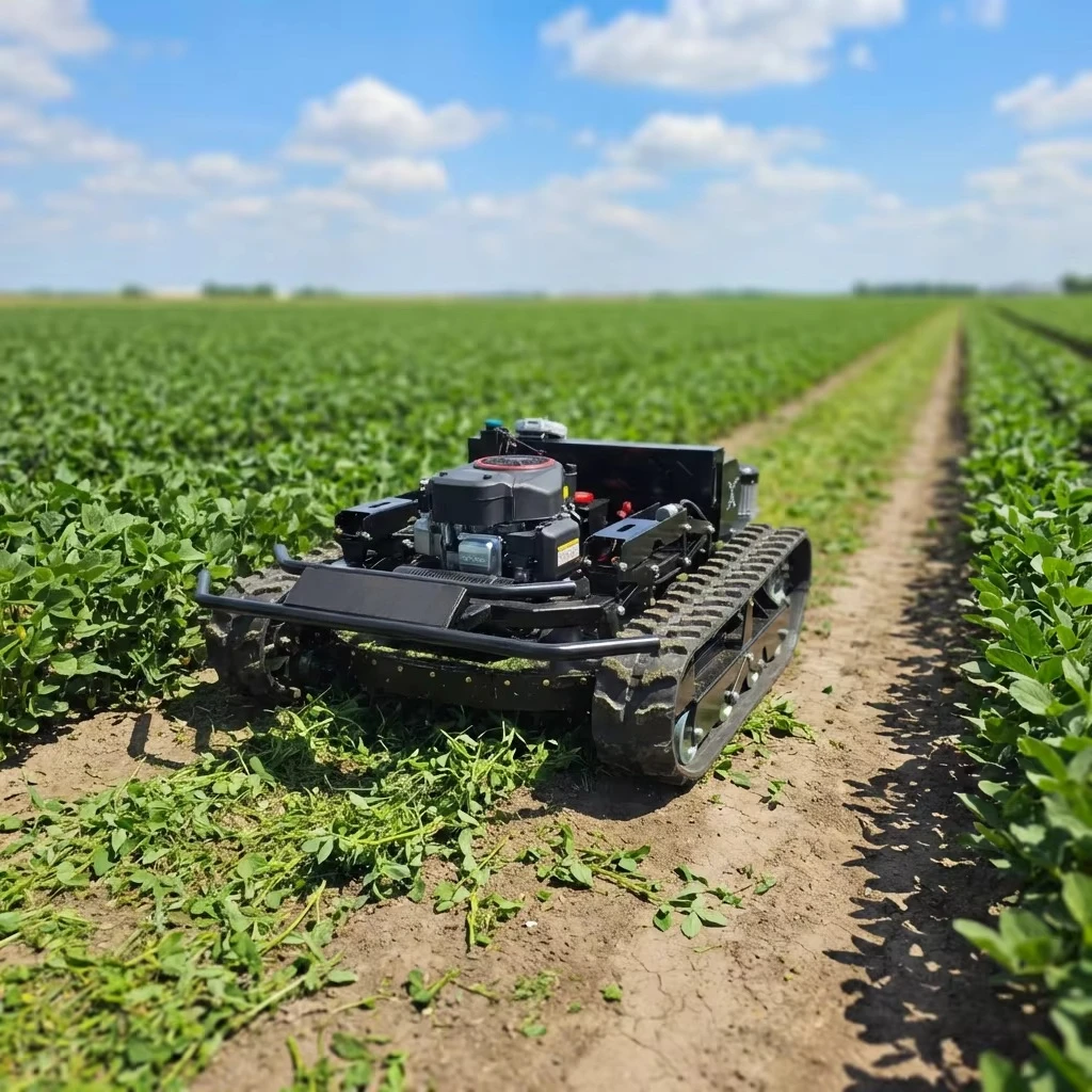 CE EPA Euro 5 Large Tank-style Off-Road Battery 4-Stroke 764CC Self-Propelled Crawler Robotic Lawn Mower