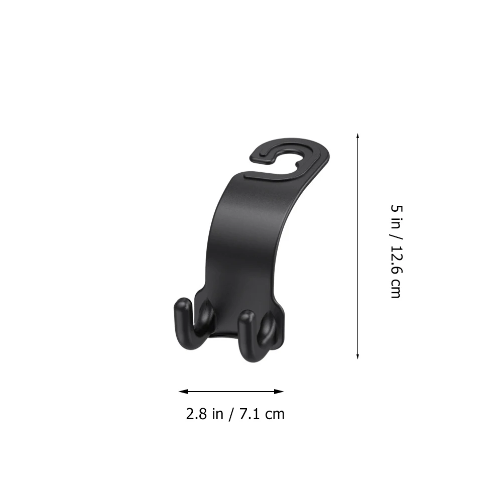

2Pcs Car Back Seat Hooks ABS Durable Hanger 10kg Capacity Easy Install Rear ganizer Storage Solution Backpack Hanging Car