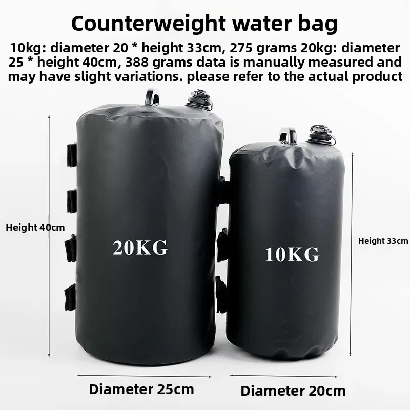 

Advertising parasol counterweight windproof water injection base - pressure sandbag water bag tent fixing bucket