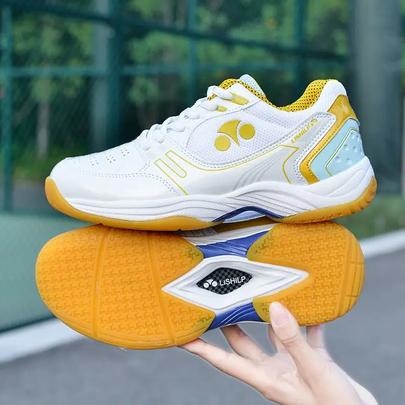 

Women's casual tennis shoes Men's non-slip wear-resistant elastic shock-absorbing running training shoes badminton shoes