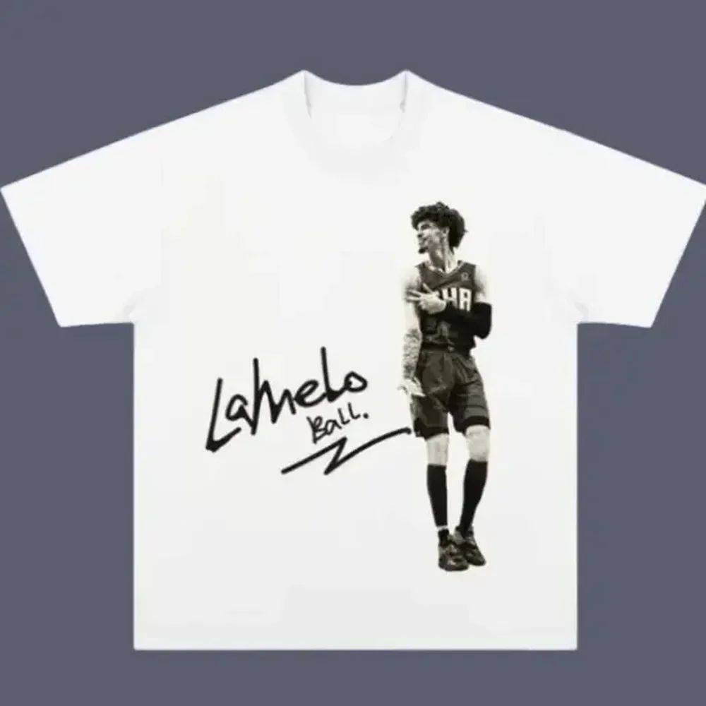 Lamelo Ball Vintage Tee, Lamelo Ball T-Shirt, Unisex Basketball Shirt, Graphic Tee, Sweatshirt Menswear Womenswear Streetwear