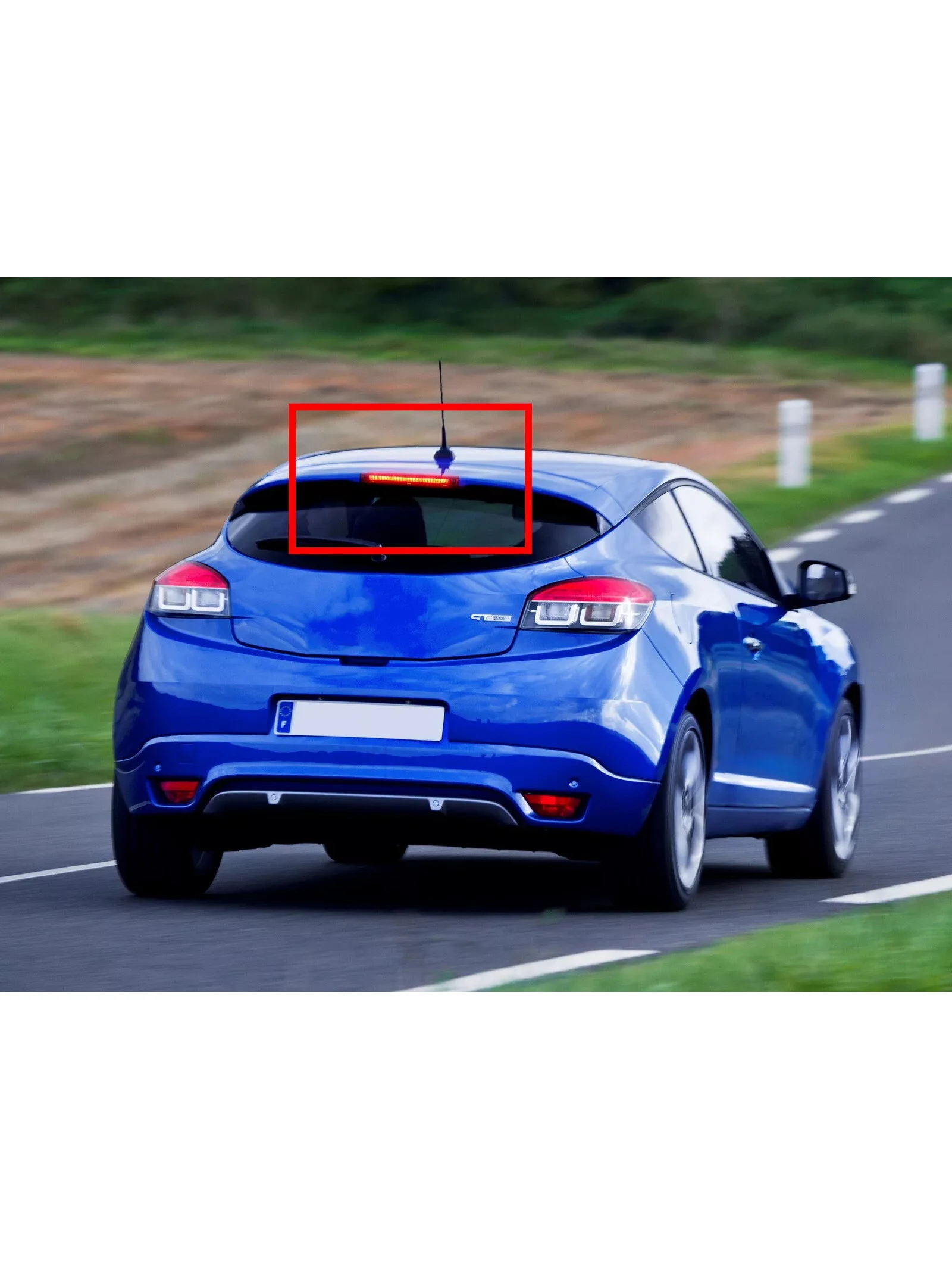 Światło stop LED trzecie, górne, 12V DC z czerwoną soczewką do Renault Megane III 08-16, numer części 265900006R — 2