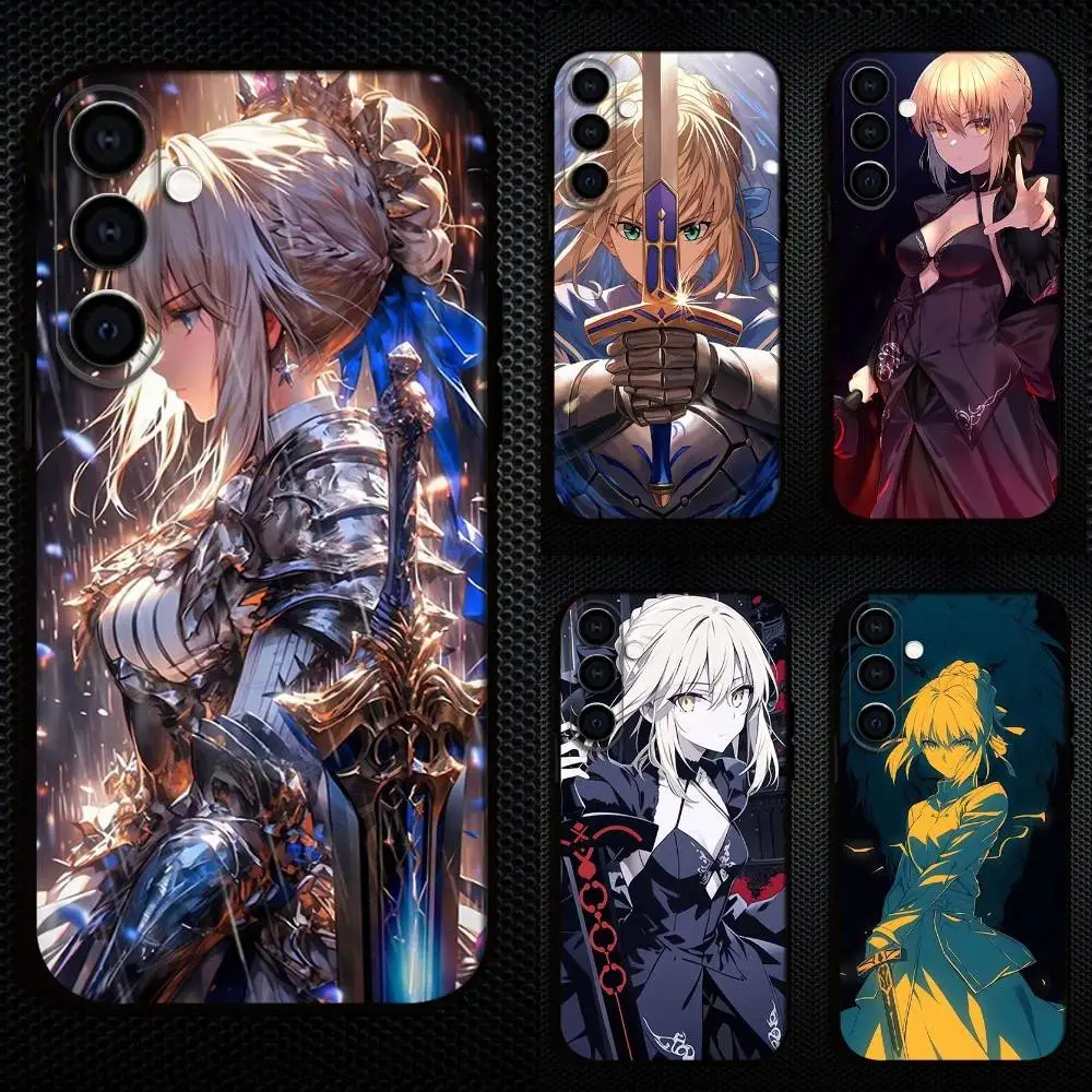 

F-Fate Z-Zero Stay Night Saber Phone Case For Samsung Galaxy A73,A72,A71,A70,A53,A52,A51,Others Soft Black Cover