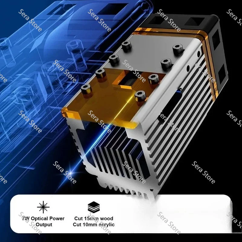 for 50nm6w Zoom High Power Spot 0.04mm Engraving Stainless Steel Cutting Wood Board