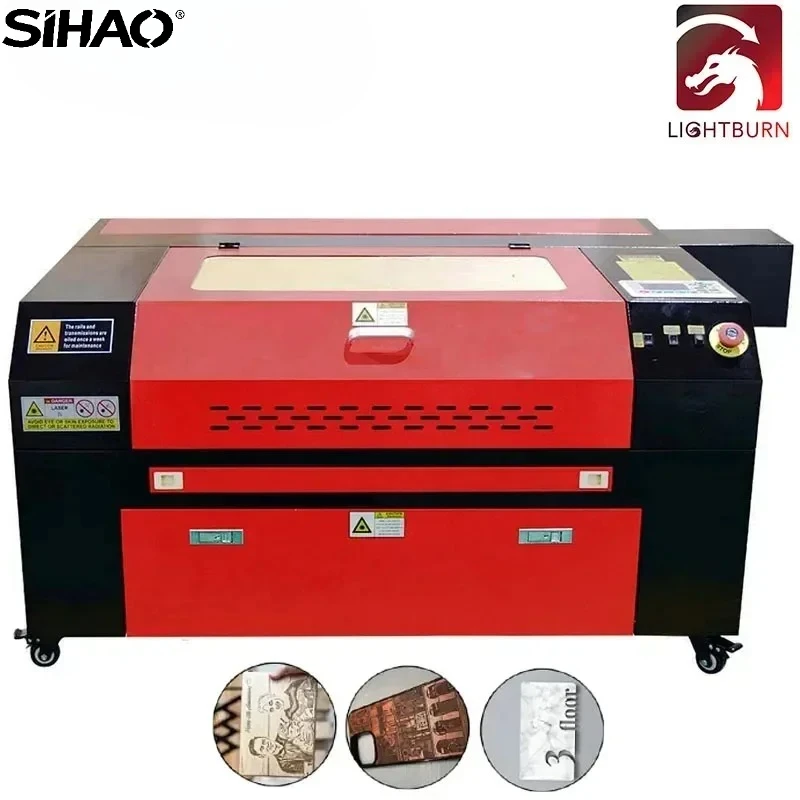 

SIHAO RUIDA Laser Engraving Machine 80W CO2 Glass Laser Tube Cutter And Engraver Paper Wood Digital Control Panel