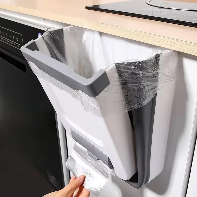 

Camping Car Accessory Foldable Trash Can Large-Capacity Material Easy-to-clean For Motorhome Home Car Kitchen 1Pcs