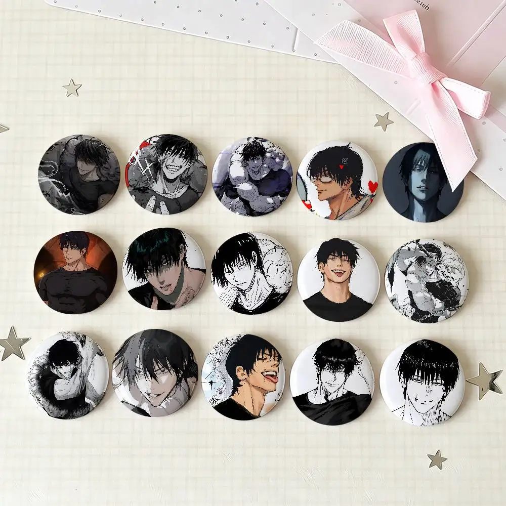T-Toji Fushiguro Badges Tinplate Soft Button Pin Brooch Metal Badge Custom Jewelry Accessories Hat Bag Lapel